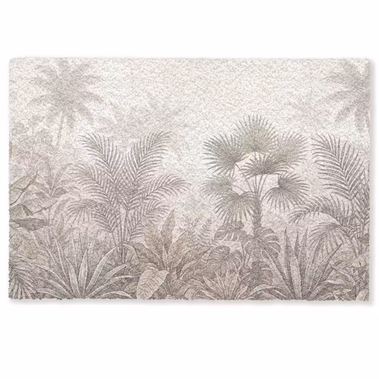 Jungle - Tropisch - Natuur -Vintage - Beige Deurmat klein -zkaufland3d