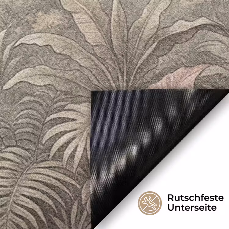 Jungle - Watervallen - Tropisch - Illustratie Deurmat klein -antislip_DE