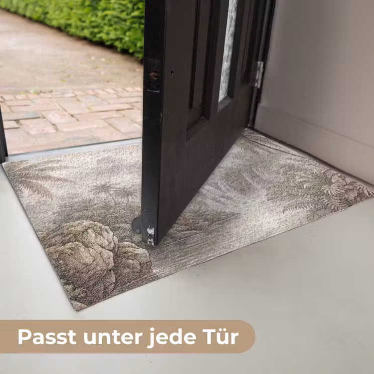 Jungle - Watervallen - Tropisch - Illustratie Deurmat klein -USP_DE