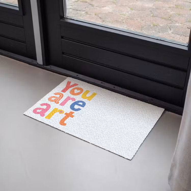 You are art - Kleurrijk - Grafisch Deurmat klein -sfeer2
