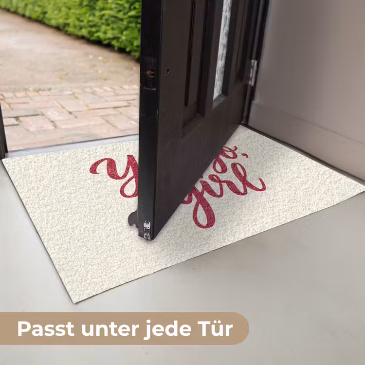 you go girl - Rood - Wit Deurmat klein -USP_DE
