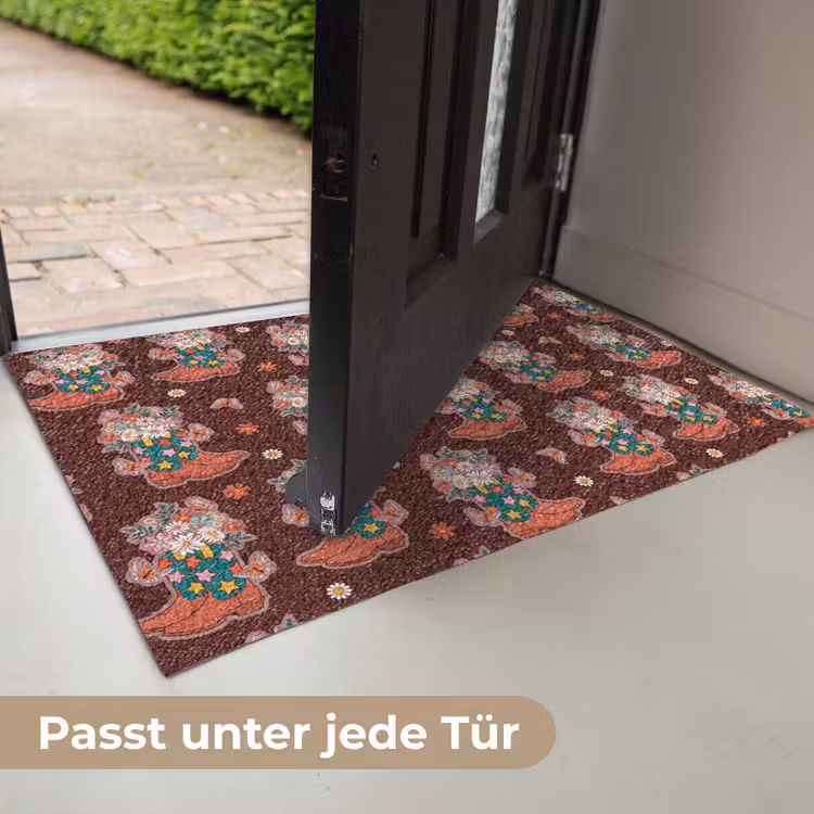 Donker - Cowboy - Laars - Patroon Deurmat klein 898 -USP_DE
