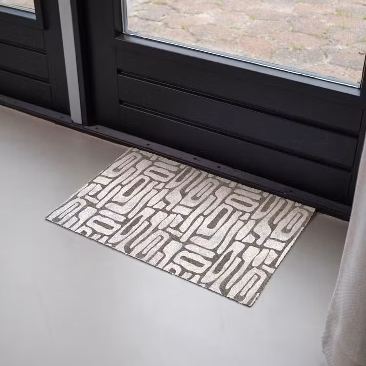 Donker - Wit - Abstract Deurmat klein 898 -sfeer2