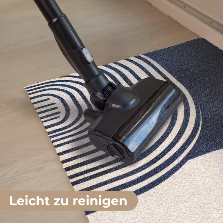 Donkerblauw - Abstract - Lijnen Deurmat klein -reinigen_DE
