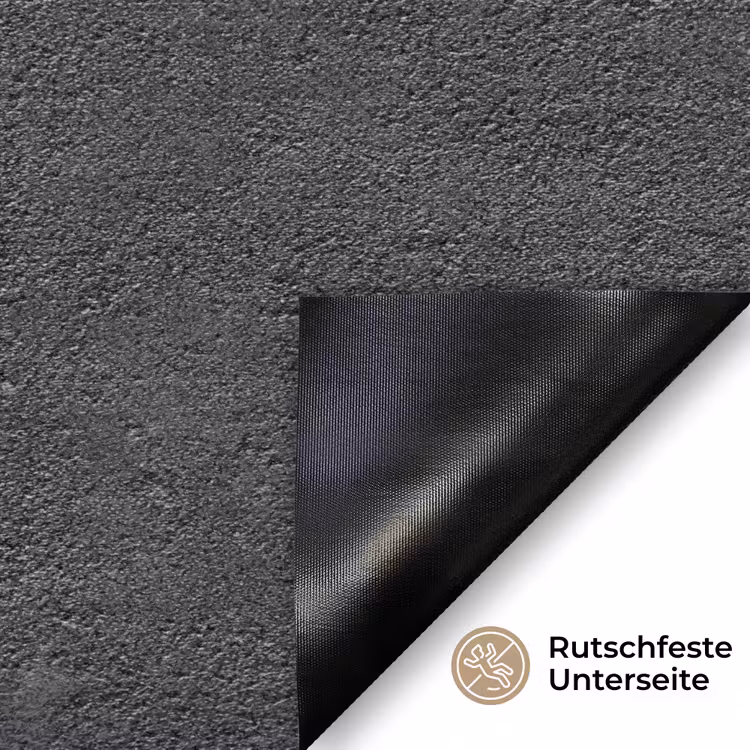 Donkergrijs - Asfaltstructuur - Ruw Deurmat klein 898 -antislip_DE