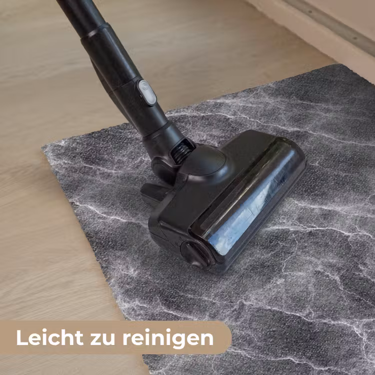 Donkergrijs - Bliksem - Marmer Deurmat klein 898 -reinigen_DE