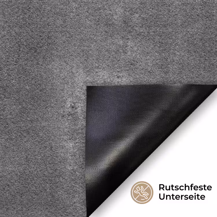 Donkergrijs - Ruw - Beton Deurmat klein 898 -antislip_DE