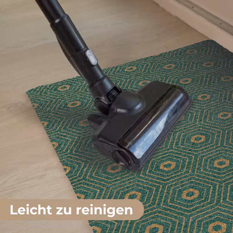Donkergroen - Modern - Patroon - Goud Deurmat klein 898 -reinigen_DE