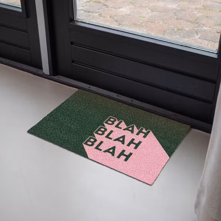Donkergroen - Tekst - Schaduw - Grafisch Deurmat klein -sfeer2
