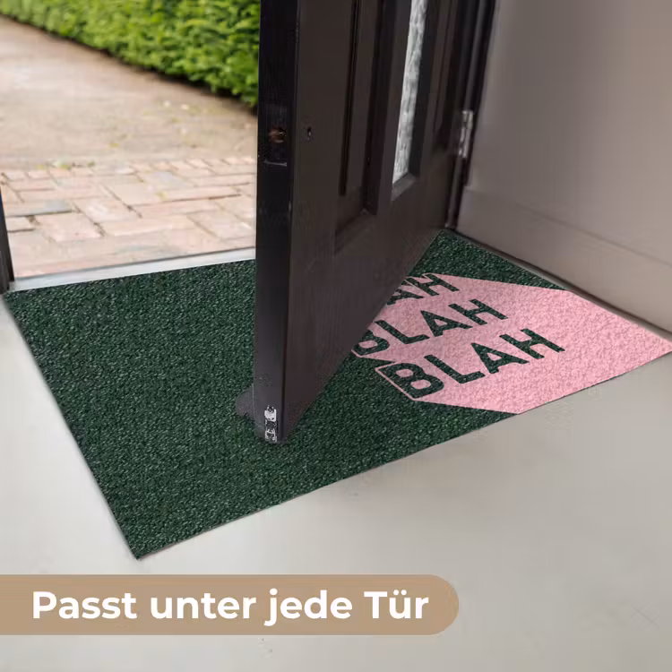 Donkergroen - Tekst - Schaduw - Grafisch Deurmat klein -USP_DE