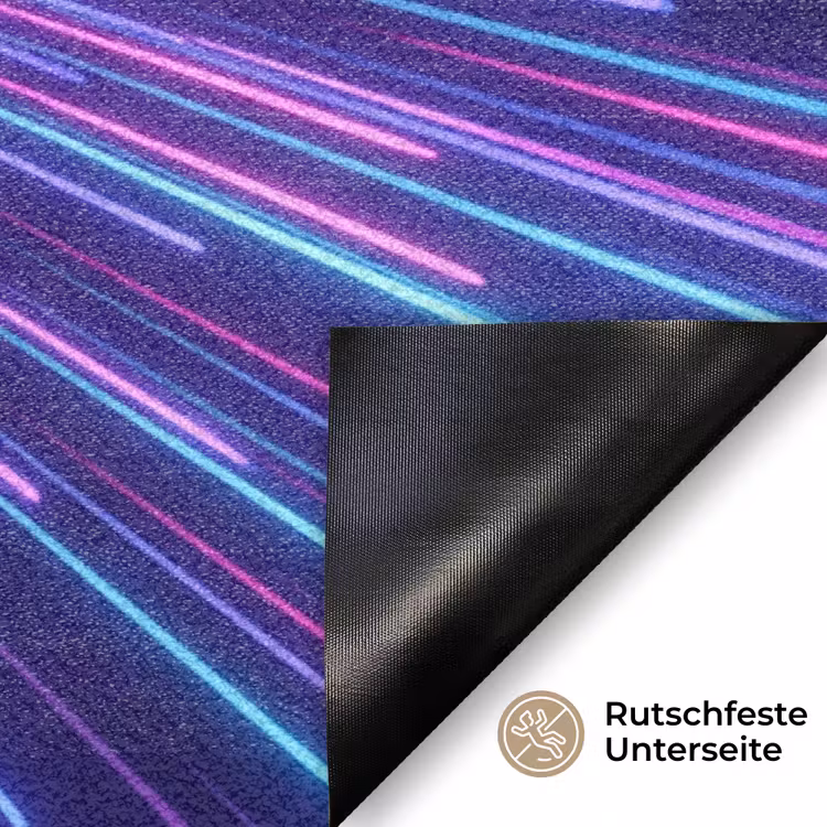Dynamisch - Ruimte - Kleurrijk Deurmat klein -antislip_DE