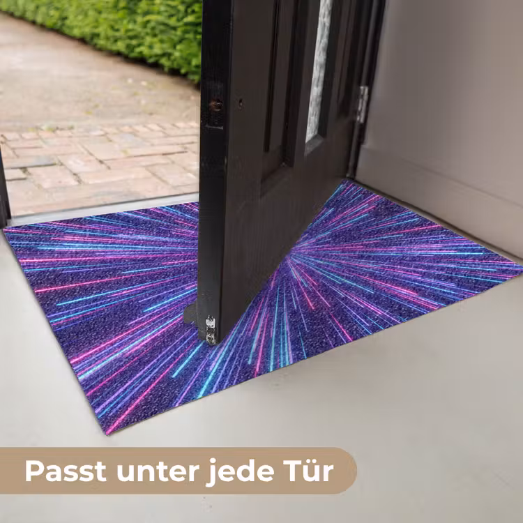 Dynamisch - Ruimte - Kleurrijk Deurmat klein -USP_DE