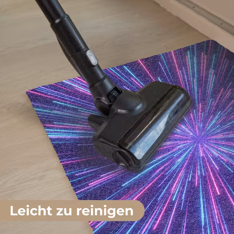 Dynamisch - Ruimte - Kleurrijk Deurmat klein -reinigen_DE