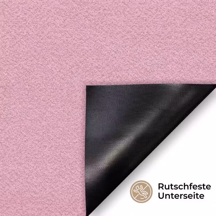 Eat me out don't stress me out - Roze - Handgeschreven Deurmat klein -antislip_DE