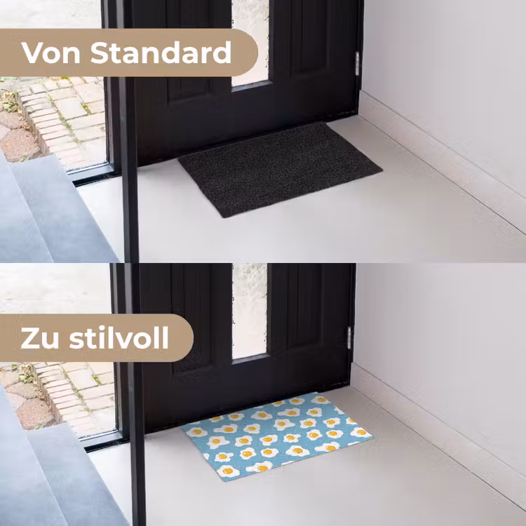 Eieren - Dooiers - Blauw Deurmat klein 898 -voor-na_DE