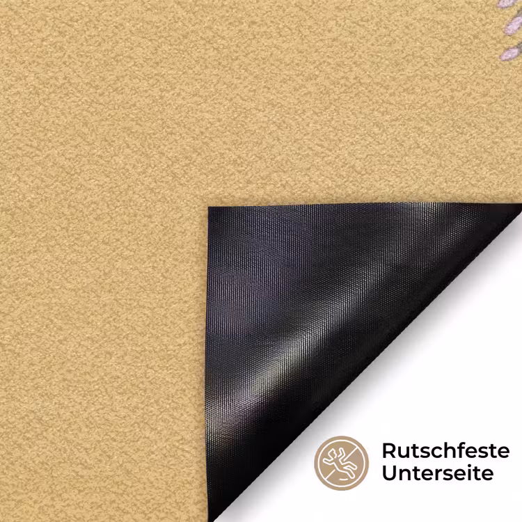 IJsvogels - Bloesem - Geel Deurmat klein -antislip_DE