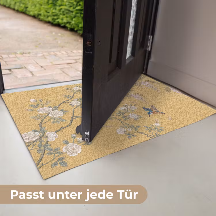 IJsvogels - Bloesem - Geel Deurmat klein -USP_DE
