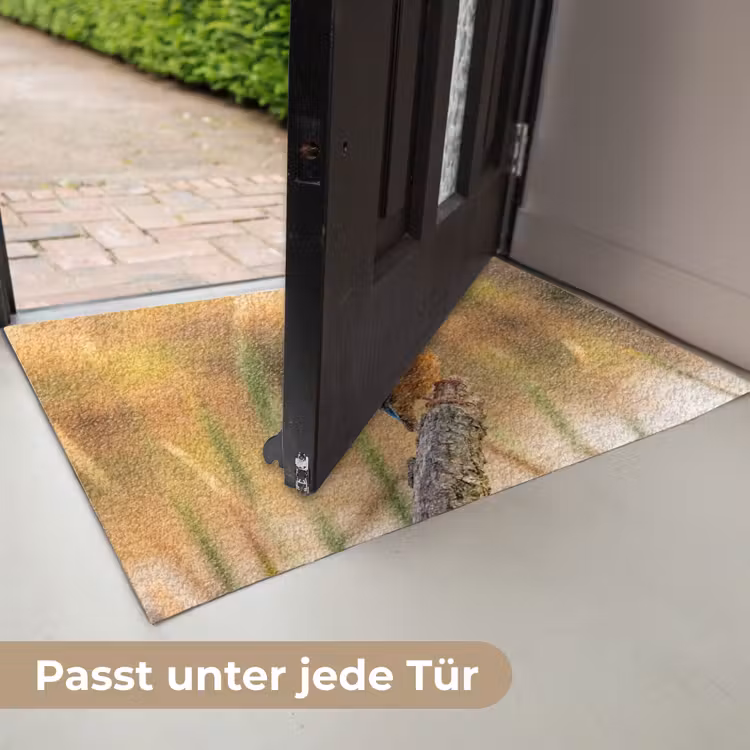 IJsvogel - Tak - Water - Kleurrijk - Levendig Deurmat klein -USP_DE
