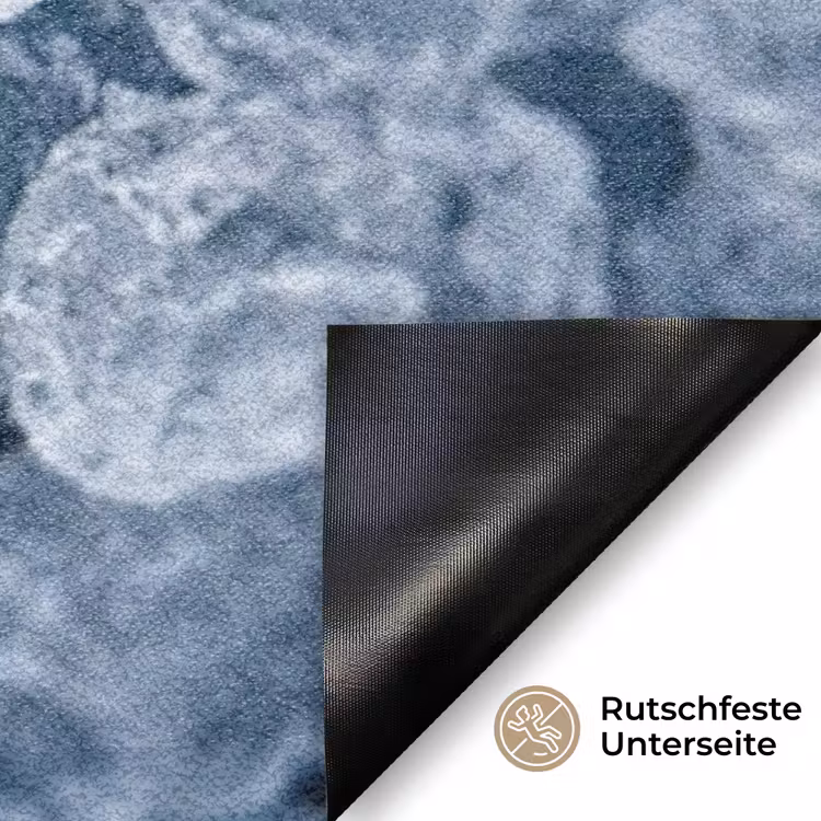 Ijsblokjes - Water - Blauw Deurmat klein -antislip_DE