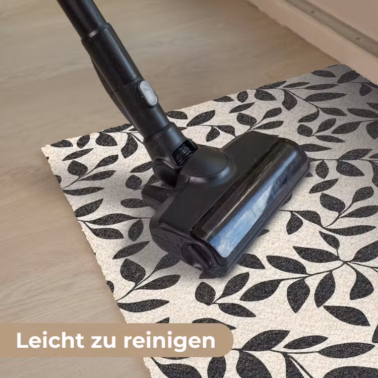 Elegant - Patroon - Zwart - Beige Deurmat klein 898 -reinigen_DE