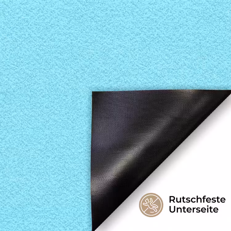 Electric - Cyan - Blauw Deurmat klein 898 -antislip_DE