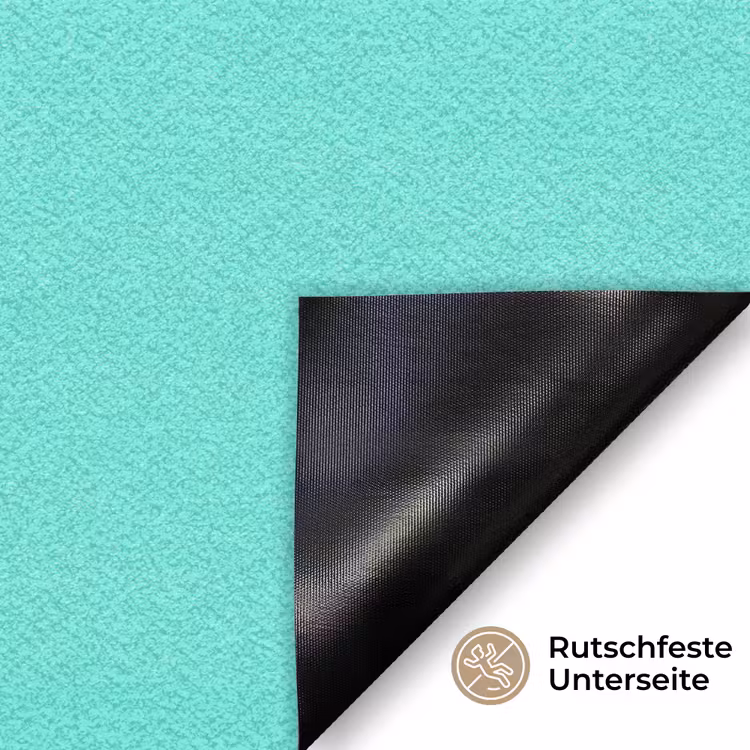 Electric - Cyan - Turkoois Deurmat klein 898 -antislip_DE
