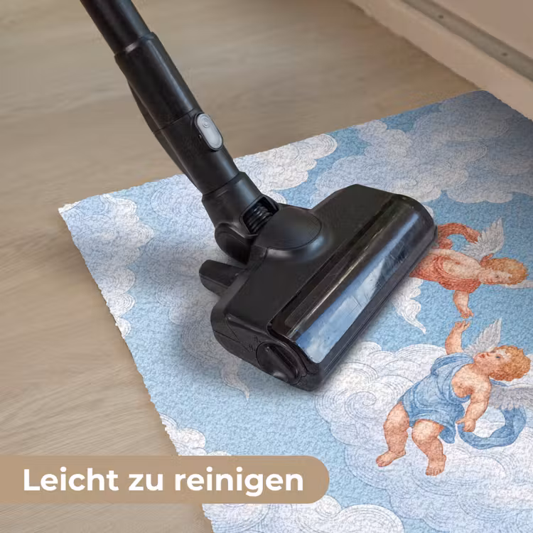 Engel - Vliegend - Klassiek - Blauw Deurmat klein -reinigen_DE