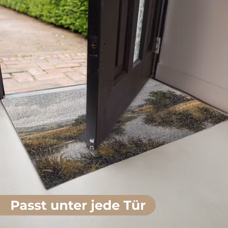 Eenden - Rivier - Landschap - Vlucht - Nostalgisch Deurmat klein -USP_DE