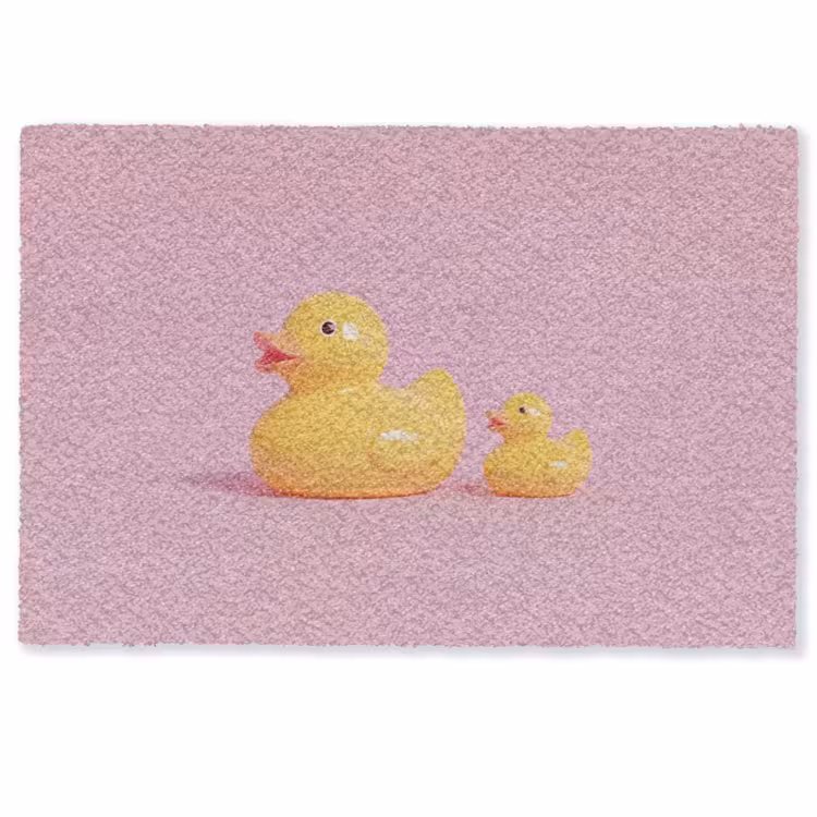 Eendjes - Vrolijk - Roze Deurmat klein -zkaufland3d
