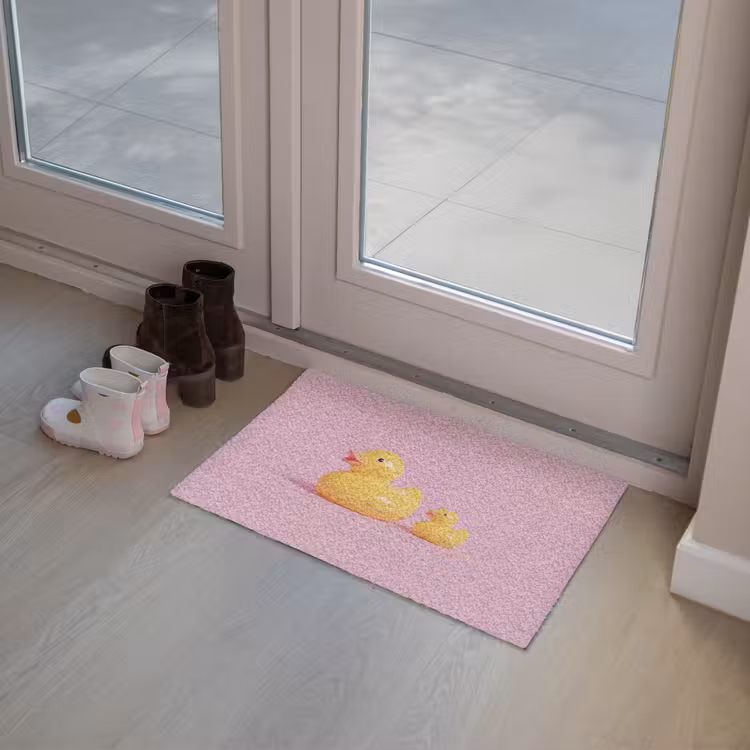 Eendjes - Vrolijk - Roze Deurmat klein -sfeer3