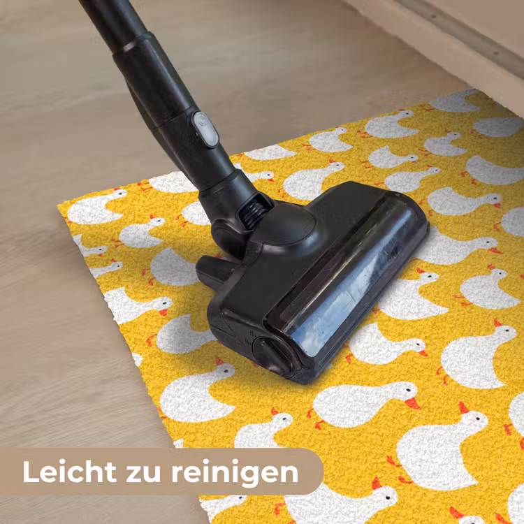 Eendjes - Patroon - Geel Deurmat klein 898 -reinigen_DE