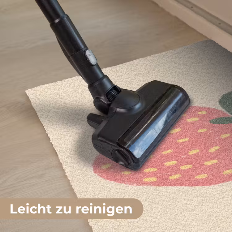 Aardbei - Minimalistisch - Rood - Fruit Deurmat klein -reinigen_DE