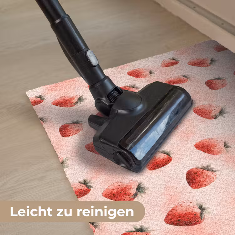 Aardbei - Patroon - Roze Deurmat klein 898 -reinigen_DE