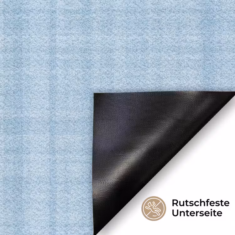 Aardbeien - Lijst - Rood - Geruit Deurmat klein -antislip_DE