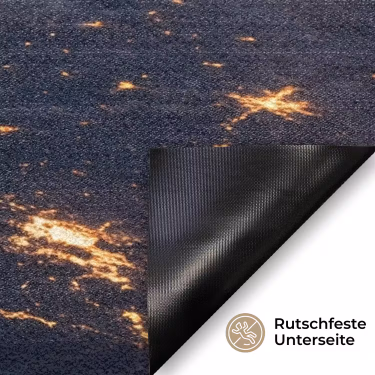 Fußmatte - Erde – Nacht – Weltraum - Aarde - Nacht - Ruimte Deurmat klein