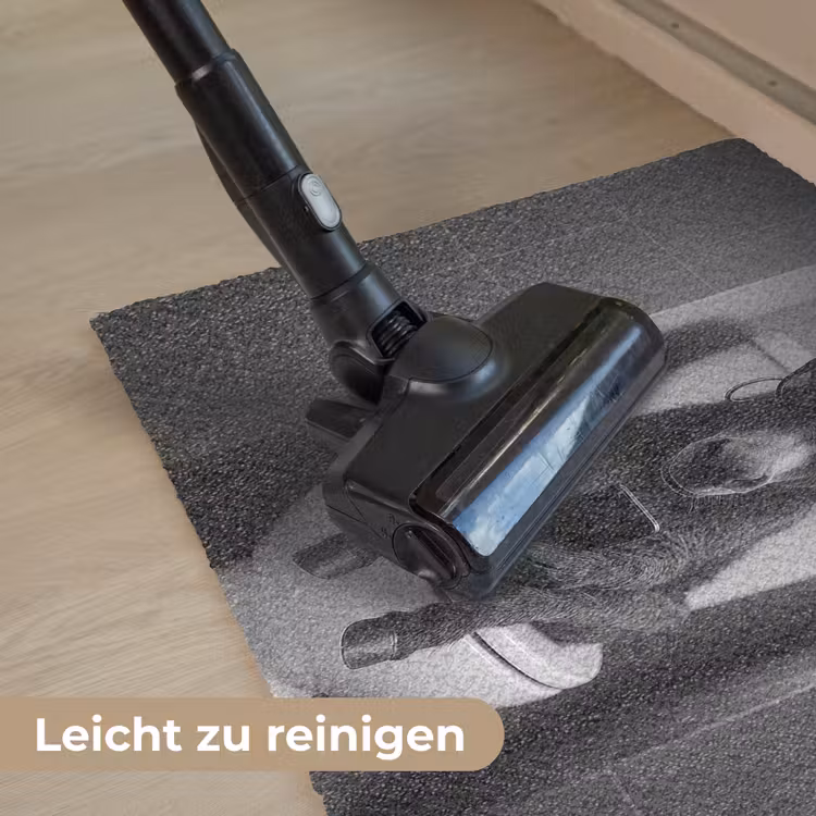 Ezel - Telefoon - Toilet - Zwart - Wit Deurmat klein -reinigen_DE