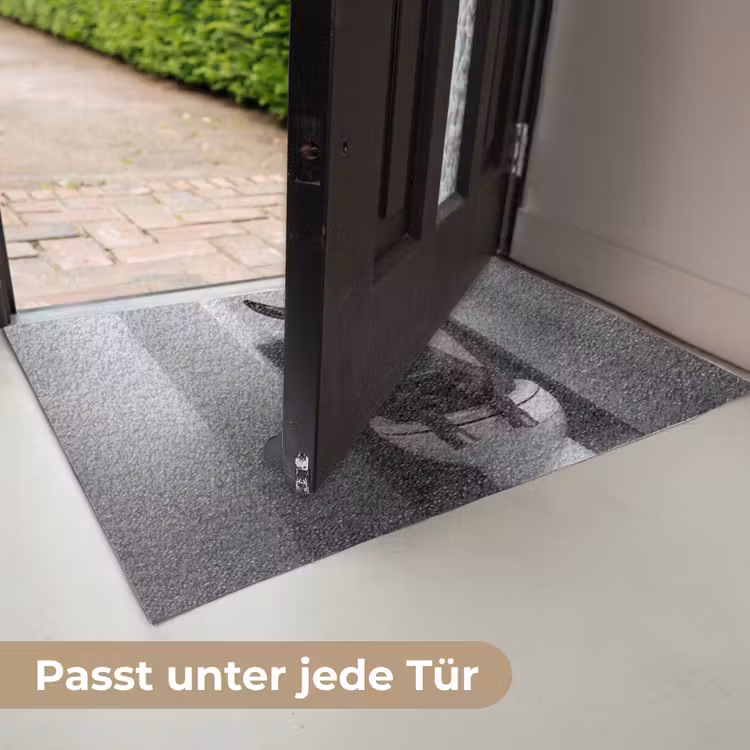 Ezel - Telefoon - Toilet - Zwart - Wit Deurmat klein -USP_DE