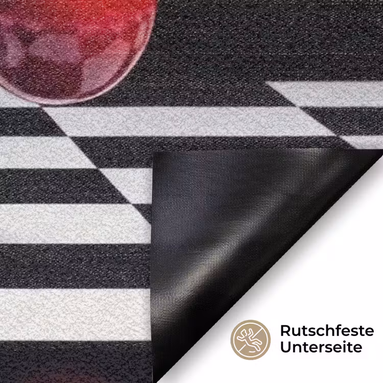 Fußmatte - Essen – Kirschen – Rot - Eten - Kersen - Rood Deurmat klein