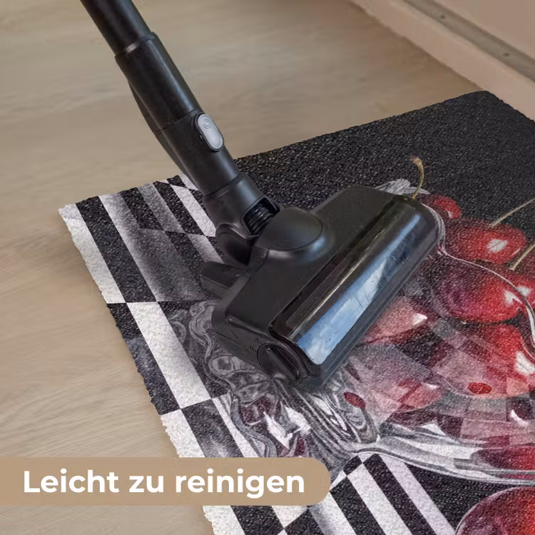 Fußmatte - Essen – Kirschen – Rot - Eten - Kersen - Rood Deurmat klein