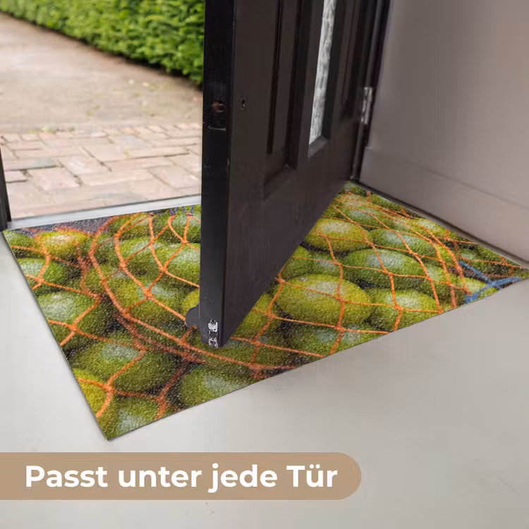 Fußmatte - Essen – Netz – Grün – Markt - Eten - Net - Groen - Markt Deurmat klein