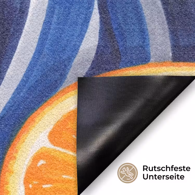 Fußmatte - Essen – Obst – Orange - Eten - Fruit - Oranje Deurmat klein