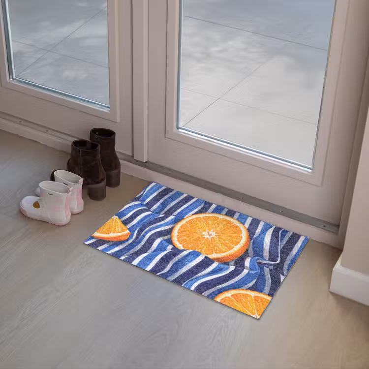 Fußmatte - Essen – Obst – Orange - Eten - Fruit - Oranje Deurmat klein