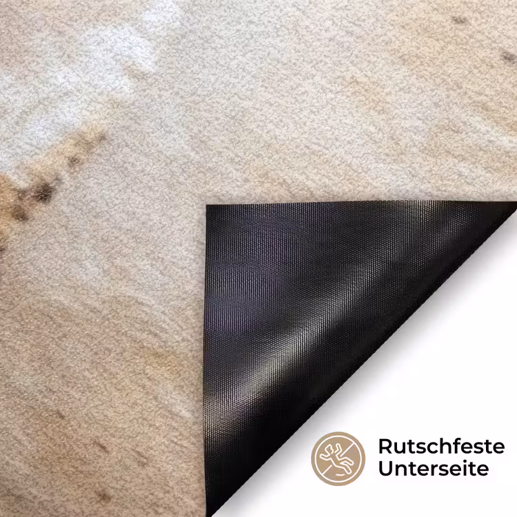 Uil - Bruin - Wit Deurmat klein -antislip_DE