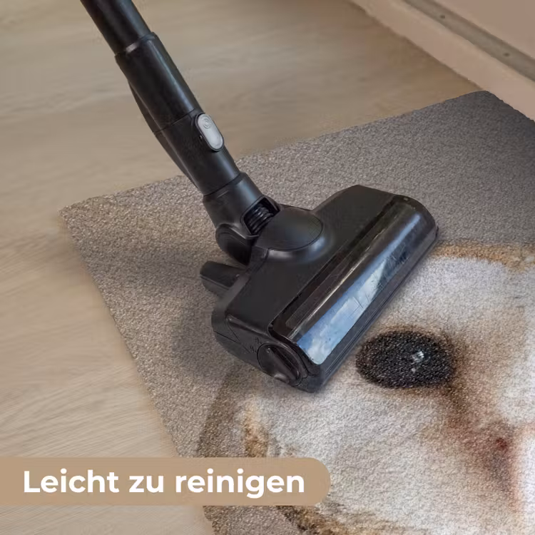 Uil - Bruin - Wit Deurmat klein -reinigen_DE