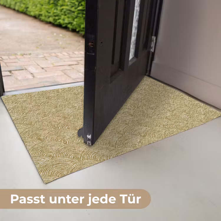 Waaier - Geometrisch - Groen Deurmat klein 898 -USP_DE