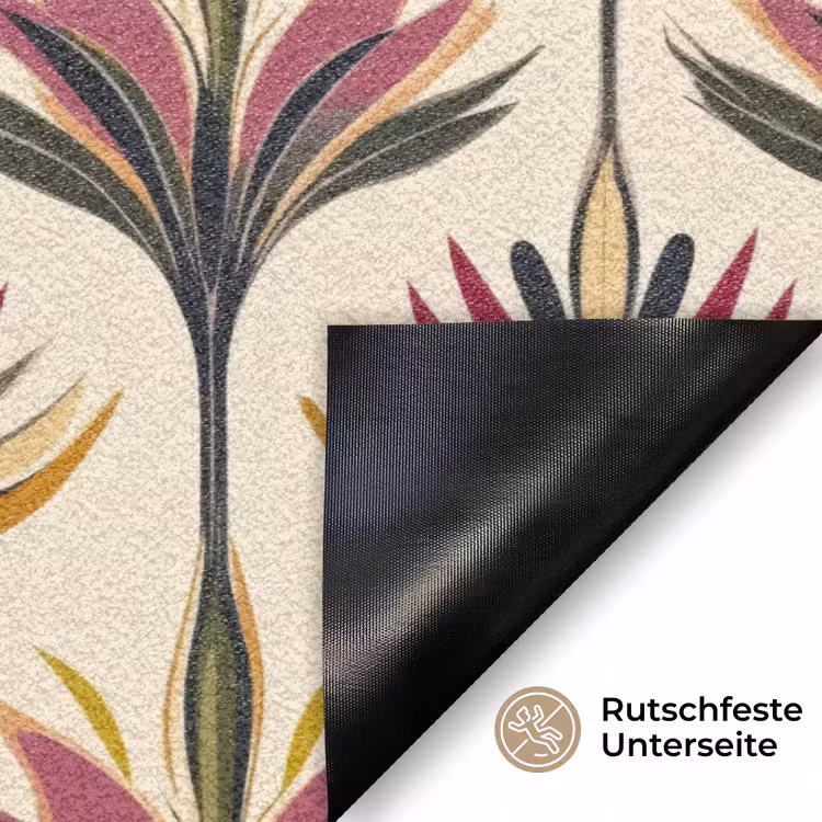 Waaier - Motief - Kleurrijk Deurmat klein 898 -antislip_DE