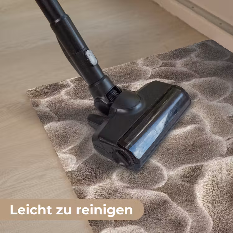 Waaiervorm - Beige - Vezel textuur Deurmat klein 898 -reinigen_DE