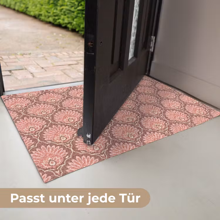 Waaiermotief - Patroon - Roze Deurmat klein -USP_DE