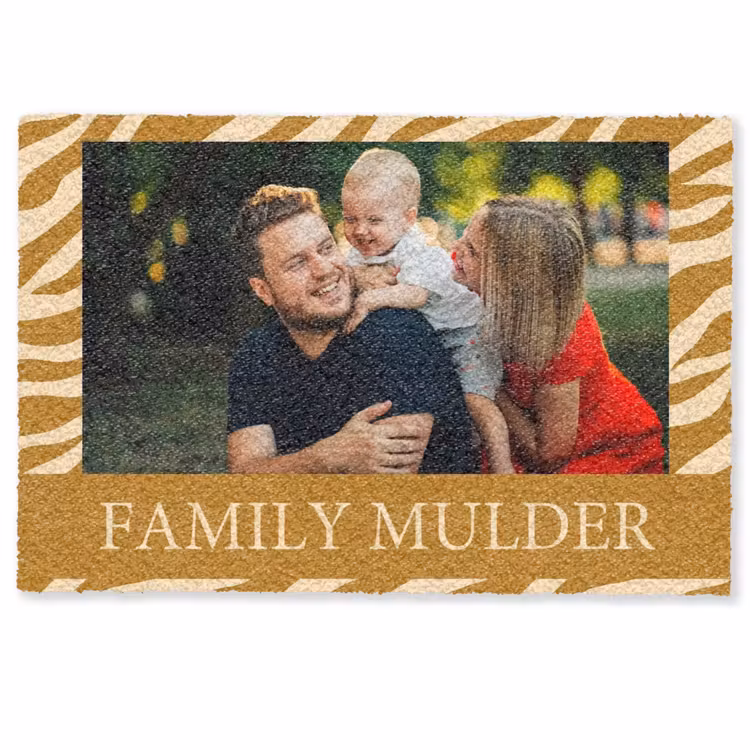 Familie - In - Patroon - Dierenprint - Foto Deurmat klein -zkaufland3d