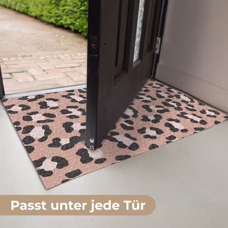 Terracottakleur - Onregelmatig - Luipaard Deurmat klein 898 -USP_DE
